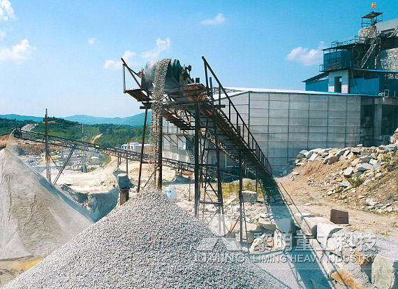 1200 tons per hour screening, crushing and washing production line in Xianyang, Shaanxi